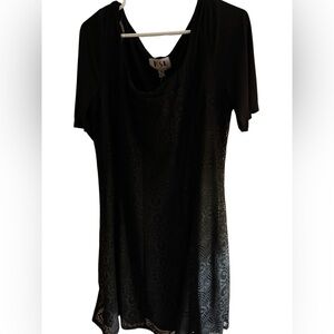 NWT KSL by Karin Stevens Black Lace Overlay Dress – Size 14W